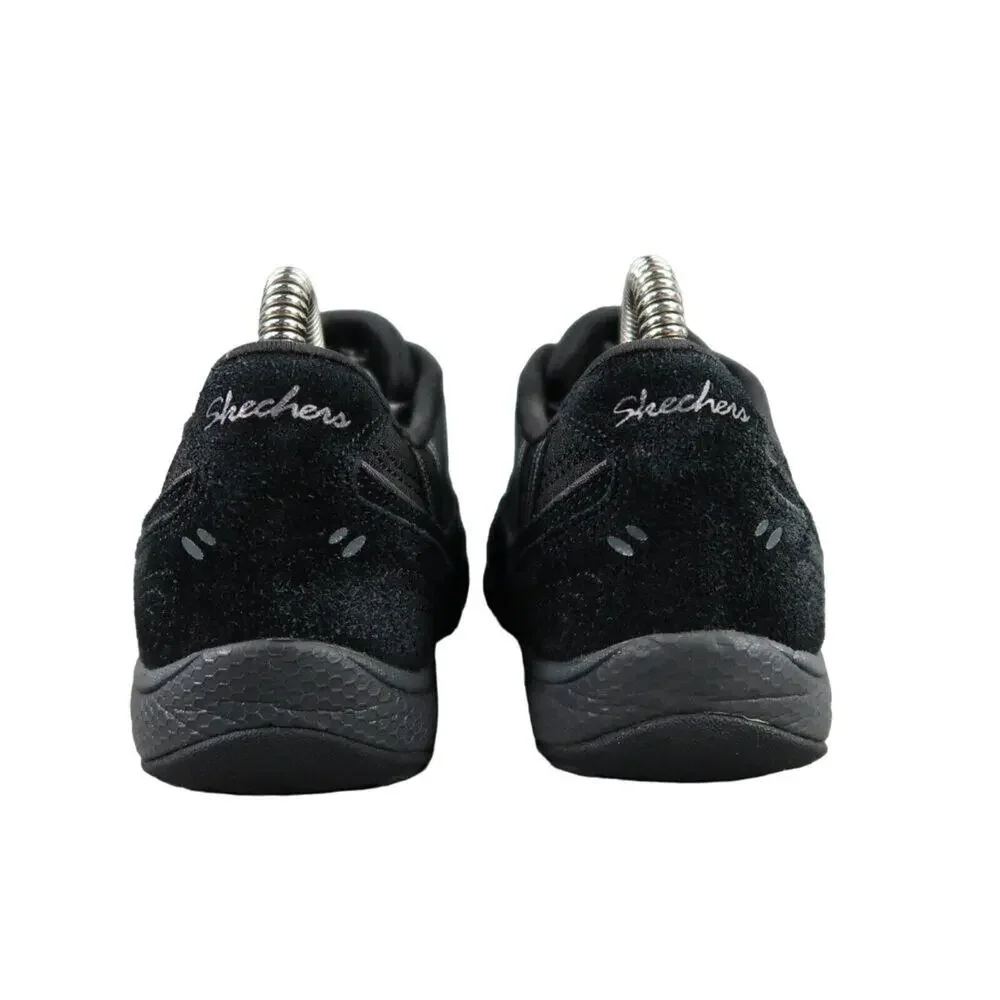 Skechers Shoes Womens 7 Sneaker Lifestyle Comfort Relaxed Fit Breathe Easy Black